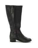 Donnely Wide Calf Almond Toe Fashion Boots, Black, Size 7.5