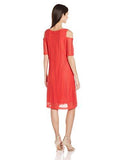 Nine West Cold Shoulder Dress Fire Glow 14