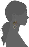 Harlem Gold And Crystal Speech Bubble Drop Earrings
