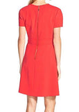 Poppy Seamed ALine Sheath Dress Red 14
