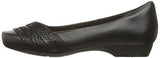 Blanche Cacee Flat Black Leather 7 M Us