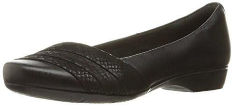 Blanche Cacee Flat Black Leather 7 M Us