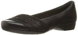 Blanche Cacee Flat Black Leather 7 M Us