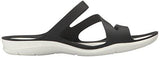 Crocs Swiftwater W Flat Sandal Blackwhite 8 M Us