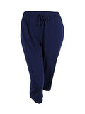 Drawstring Chopped Pants Intrepid Blue Xl