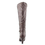 Hadley Almond Toe Fashion Boots, Brown, Size 7.5