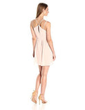 Strappy Vneck Dress Rose Smoke 0