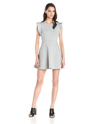 Bcbgeneration Ponte Fluttersleeve Dress Heather Grey 0