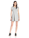 Bcbgeneration Ponte Fluttersleeve Dress Heather Grey 0