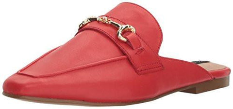 Steven By Razzil Pointed Toe Flat Red Leather 8 M Us