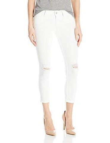 Levis 535 Cropped Super Skinny Jean Destructed White 29 Us 8
