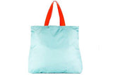 Nylon Handbag Shopping Bag Purse Beach Printed Blu