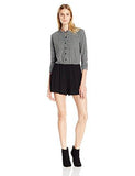 Bcbgeneration Pocket Front Romper Black Heather Grey Medium