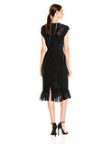 Sleeveless Vien Lace Dress, Black/Navy, 0