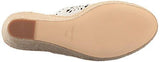 Nine West Derek Leather Wedge Sandal White 7 M Us