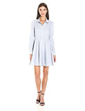 Long Sleeve Shirt Dress Dark Navy Combo 4