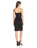 Trina Pernilla Perforated Geo Scuba Body Con Dress Black 8