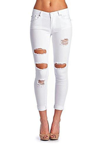 Multistyle Denim And Skinny Pants 7 Jp0048_White