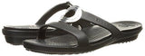 Crocs Sanrah Beveled Circle Sandal Blackblack 8 M Us