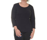 Solid ThreeQuarter Sleeve Top Size Xs