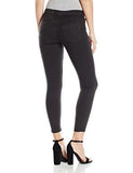 Hudson Jeans Nico Midrise Ankle Skinny With Raw Hem, Blackened Charcoal, 25