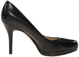 Nine West Kristal Leather Dress Pump Black Leather 7 M Us