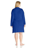 Plus Size Short Robe Cobalt 1X