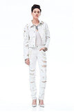Hudson Garrison Cropped Jean Jacket Natural Riot W760Wli Nrio M
