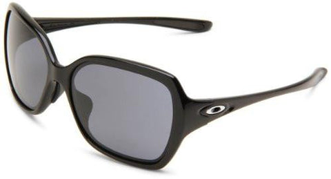 S Overtime Oo916701 Round Sunglasses,Polished Black Frame/Grey Lens,One Size