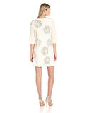 Glitterati 2 Crepe De Chine Embellished Dress White Wash 10