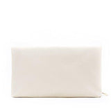 Bysummer Markfran Oversized Foldover Clutch Ivory