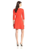Nat Colette Double Luxe Long Sleeve Dress Red Hot 2