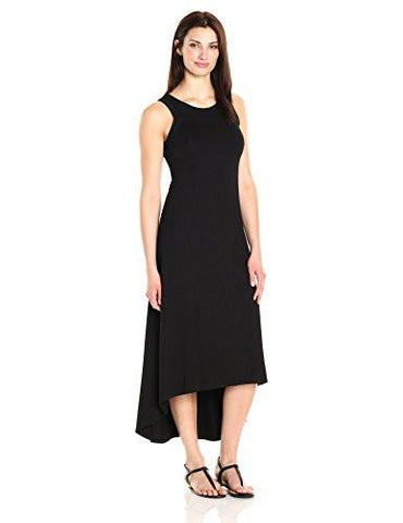 Hi Lo Maxi Dress, Black, L