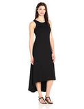 Hi Lo Maxi Dress, Black, L