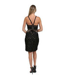 Applique Cocktail Dress N1219 6, Black