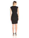 Glitter Dress With Beaded Neckline, Black, 14