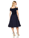 Jessica Howard Petite OffTheShoulder Fit And Flare Dress, Navy, 14P