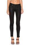 Hudson Barbara Super Skinny Jeans In Noir Coated