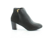 Gahriet Leather Almond Toe Ankle Fashion, Black, Size 9.0