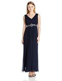 Jessica Howard Petite Basketweave Gown, Navy, 4P