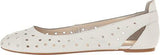 Nine West Marie Ballet Flat Whitesilver 8 W Us