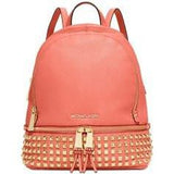 Michael Kors Rhea Small Studded Backpack Bag Leather One Size Us Pink Grapefruit