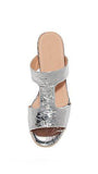 Rachel Comey Cheekie Mules, Galina Foil, 7 Bm Us