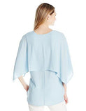 Karen Kane VNeck Double Layer Top, Sea, Xl