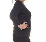 Solid ThreeQuarter Sleeve Top Size Xs