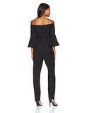 Eliza J Off The Shoulder Bell Sleeve Jumpsuit, Black, 8