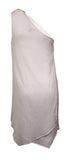 Michael Michael Kors Solids One Shoulder Draped Coverup Dress White Dress