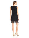 Chemical Burnout Lace Shift, Black, 6