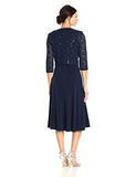 Two Piece Jacket Dress, Navy, 16