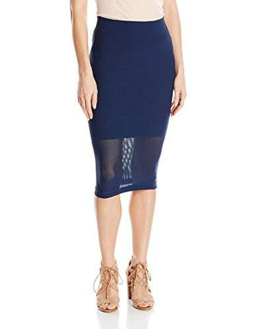 Mesh Panel Skirt Dark Navy Xsmallsmall